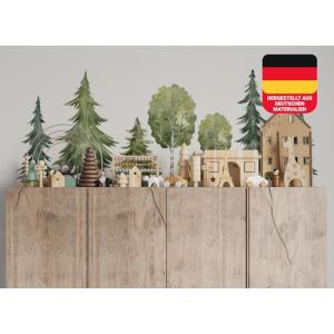 Osomhome Stickers Muraux Enfants: Arbres de la Forêt (140x50cm) - Autocollant Mural - Decoration Chambre Bebe - Deco Chambre Enfant Fille & Garcon ms3646 (osomhome, neuf)