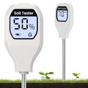 YAMRON Testeur d'humidit&eacute; du sol 2 en 1, testeur num&eacute;rique de pH du sol, moniteur d'eau des plantes, compteur d'humidit&eacute; des plantes pour jardin, ferme, pelouse, int&eacute;rieur et ext&eacute;rieur (DILASIKE, neuf)