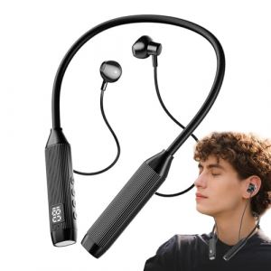 shjxi Casque tour de cou sans fil, écouteurs de sport autour du cou, écouteurs Bluetooth tour de cou, écouteurs de sport sans fil, écouteurs de sport sans fil pour la course, la randonnée et les (huaizkma, neuf)