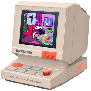 Divoom MiniToo Haut-parleur Bluetooth r&eacute;tro Pixel - Design PC inspir&eacute; des ann&eacute;es 90, contr&ocirc;le par application, alarme, bruit blanc, haut-parleur de bureau r&eacute;tro pour musique, d&eacute;coration de chambre (Divoom official UK, neuf)