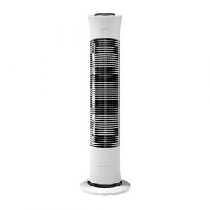 Cecotec Ventilateur colonne num&eacute;rique EnergySilence 9090 Skyline. 45 W, 40&rsquo;&rsquo;, 3 vitesses, Moteur en cuivre, Minuterie, T&eacute;l&eacute;commande (78 cm, Blanc) (Cecotec, neuf)