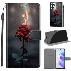 SIENIANLINE Coque pour Honor X7A, Coque Honor Play 7T,Etui Protection Housse Premium en Cuir de Portefeuille en Cuir Fermeture Magn&eacute;tique Flip Case pour Honor X7A / Honor Play 7T (DIKAS, neuf)