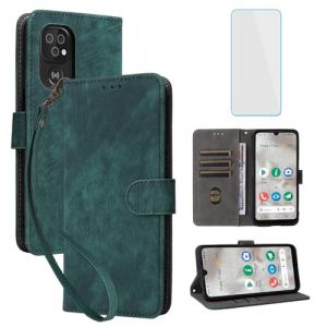 IUQXU Coque pour Doro 8100/8100 Plus/8200/8200 Plus avec Verre Tremp&eacute; &Eacute;tuis &agrave; Rabat et Folios [Blocage RFID] Antichoc PorteCarte Etui Portefeuille Cuir pour Doro8200 Doro8100 Plus Doro8100+ 4G Vert (IUQXU, neuf)