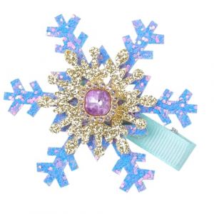 Barrettes &agrave; cheveux &eacute;l&eacute;gantes en forme de flocon de neige - &Eacute;pingle &agrave; cheveux de No&euml;l &agrave; paillettes - Pour femme et fille (PLMN, neuf)