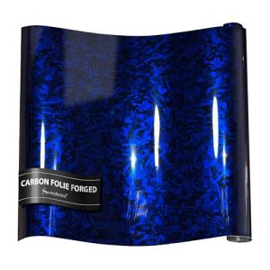 Sensylectra Film de Carbone Forgé,150x30cm Covering Voiture Forgé,Autocollant pour Voiture,Film Covering Carbone en Vinyle (Bleu Brillant) (Sensylectra Store, neuf)