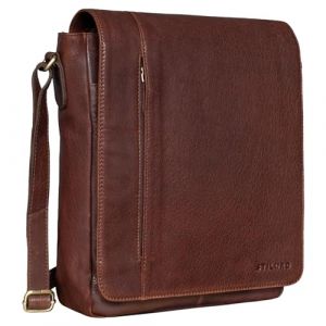 STILORD 'Paul' Sac Bandouli&egrave;re pour Homme Cuir Vintage Sac pour Tablette MacBook 13,3 Pouces A4 Besace Sac Messager Sac &agrave; Main, Couleur:maraska - Marron fonc&eacute; (STILORD Cuir, neuf)