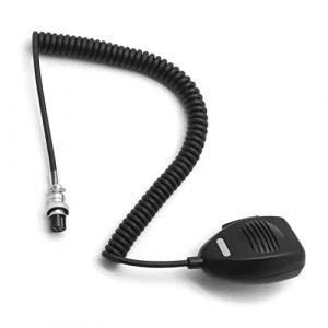 NEWASHAN Haut-parleur Portable Micro Microphone PTT Compatible avec President CB Ham Marine Radio &Eacute;metteur &ndash; r&eacute;cepteur Harry Johhny Walker Johnson Lincoln II McKinley Richard 6 broches DNC 518 520 U/D (newashan, neuf)