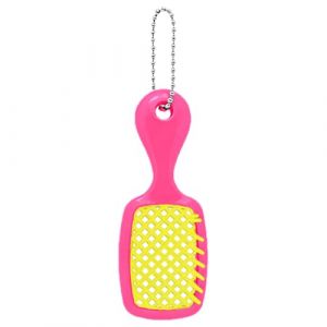 Mini brosse porte-cl&eacute;s, brosse &agrave; cheveux compacte portable, 12 x 3,1 cm, brosse porte-cl&eacute;s, peigne &agrave; cheveux de voyage, accessoire de couleur vive, pour la famille, les &eacute;tudiants, les adultes, les (yeziqiu8, neuf)