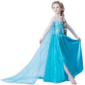 ELSA & ANNA Robe Princesse pour Filles - Déguisement Reine des Neiges pour Filles - Robe Princesse Filles pour Fêtes, Anniversaires, Déguisements & Halloween - Deguisement Robe de Princesse - 3-4 ans (UK1STCHOICE-ZONE, neuf)