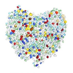 sourcing map 200g/0,44lb 5-7mm Décoratif Verre Pierres, Poli Verre Galets Marbres DIY pour Vase Remplissage Perles Artisanat Poissons Réservoir Aquarium Jardin Décoration, Multicolore (Weisser Berg, neuf)
