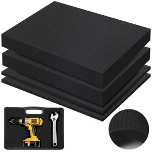 YFLeomry Lot de 4 Mousse Pr&eacute;d&eacute;coup&eacute;e de 1 cm et 5 cm chacune, Mousse Rembourrage pour Prot&eacute;ger les Outils, les Appareils Photo, les Cosm&eacute;tiques et l'Artisanat (YFL-STORE, neuf)