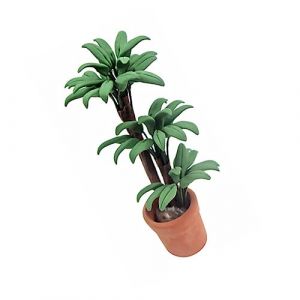 Happyyami Mini Arbre en Pot en Bois 1/12 pour Maison de Poupée Décoration de Jardin Miniature Accessoires de Scène Modèle de Plante en Pot Plante Miniature pour Garçon et Filles (Jimenez Ursula, neuf)