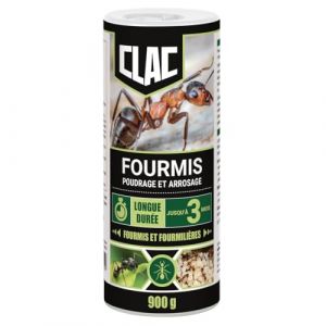 Clac&reg; Poudre Insecticide Anti-Fourmis 900g &ndash; &Eacute;limine Tous Types de Fourmis et Fourmili&egrave;res &ndash; Action Longue Dur&eacute;e Jusqu&rsquo;&agrave; 3 Mois &ndash; Utilisation Int&eacute;rieure et Ext&eacute;rieure (A L'ATTACK, neuf)