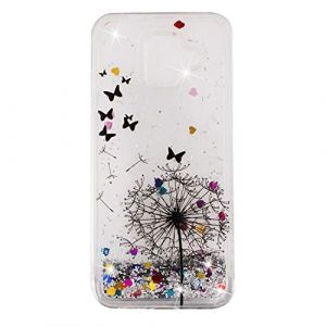 COTDINFOR Compatible avec Samsung Galaxy A6 2018 Coque Glitter Liquide Cover Etui Housse Paillette Antichoc Protective Silicone TPU Bumper Case pour Galaxy A6 2018 TPU Dandelion XYLS. (COTDINFOR, neuf)