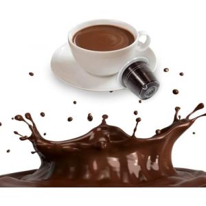 KICKKICK 50 Capsules Compatibles avec Nespresso Chocolat MADE IN ITALY Chocolat Chaud pour machine à café (Kickkick SRL, neuf)