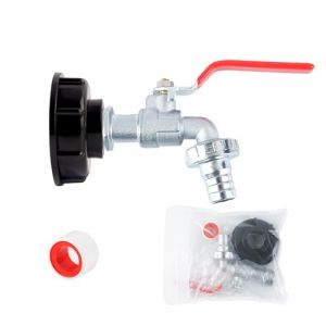 AWAVM Adaptateur de R&eacute;servoir IBC Connecteur &agrave; Filetage 1/2", Robinet Cuve 1000L Robinet Recuperateur Eau De Pluie, Robinet Sortie Raccord Vanne Robinet Raccords De Tuyau D'arrosag (AWAVM, neuf)