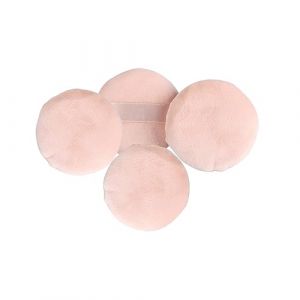 TOVINANNA 4pi&egrave;ces Houppettes Rondes Pour Poudre &Eacute;ponge Douce Pour Application Fond De Teint Et Correcteur Sans Fluoresc&eacute;ine Usage Visage (Qieiyi, neuf)