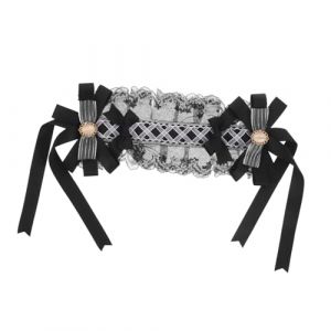 GALPADA Coiffe De Soubrette Lolita Bandeau Dentelle Avec N&oelig;ud Accessoire De Coiffure Vintage Pour F&ecirc;te Pour Cheveux Longs Et Courts (Martin Peng, neuf)