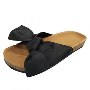 Allbestop Basket Compensée Femme Tendance,Bottine Talon Aiguille Chaussure De Mariée Femme Chaussures Sandales Corde Chausson Animaux Femme Mules+Et+Sabots+Femme(Le Noir,37) (WULOFA, neuf)