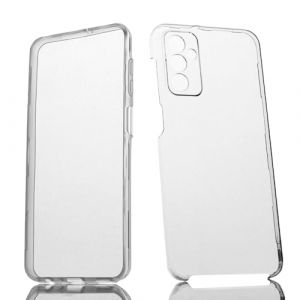 Max Power Digital Coque pour Samsung Galaxy A23 5G Silicone Transparent Housse Antichoc Double Face 360 Degr&eacute;s Etui Arri&egrave;re et Avant - Protection Compl&egrave;te de Votre T&eacute;l&eacute;phone Portable (Max Power Digital, neuf)