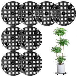 Asfrode Lot de 8 supports pour plantes en pot de 30 cm - Grand support de plantes - Coussinets en maille - Support pour plantes en pot - Grille de pot de fleurs - Dessous de pot de fleurs - Grille (XULAI LIMITED, neuf)