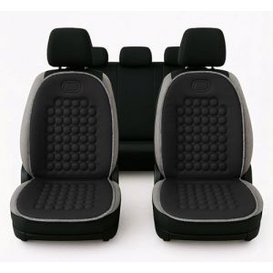 Auto Accessori Lupex Paire de dossiers universels, mat&eacute;riau polyester, ensemble de housses de si&egrave;ge avant, kit de 2 pi&egrave;ces avec 92 balles de massage, pour si&egrave;ges de voiture, fourgon, autobus, camion (LUPEX SHOP, neuf)