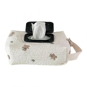 Soupche de lingettes humides, étui de voyage pour bébé, réutilisable boîtier de lingette de baby rechargeable distributeur, sac de lingette de récipient de voyage, sac de lingette humide portable (guichuang1120us, neuf)