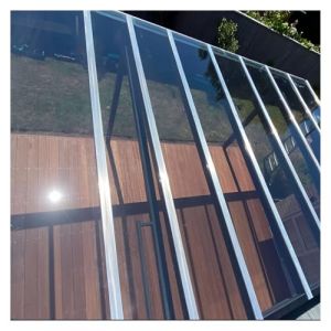 Panneaux de Serre en Polycarbonate Remplacer la Couverture Panneaux Toit Pergola Anti UV Anti Pluie pour Bricoler Remplacement Vitres(1.5x4m/4.92x13.12ft) (SIzwghk shop, neuf)