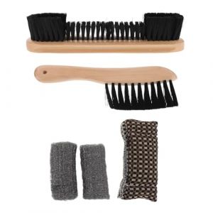 Mikinona Kit de Nettoyage pour Table de Billard avec Brosse en Bois, Chiffon de Nettoyage et Accessoires, Brosse pour Feutre de Billard, Entretien Tapis et Bandes, Accessoire Polyvalent (Dawn Cedar, neuf)