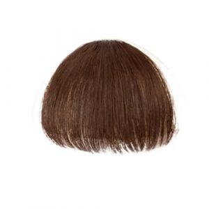 Frange Cheveux Perruque synthétique Air Bangs naturel court brun blond noir faux cheveux frange Extension pince en morceaux de cheveux Extensions de cheveux(Light Brown) (haolihuariben, neuf)