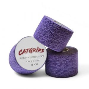 CATGRIPS Tape Crossfit, Strap Crossfit Doigt, Bande Adhésive de sport pour Crossfit, Bande Strapping Adhésif, Grip Tape, Bande Adhésive Élastique (Violet, 3 tapes x 5cm) (CatGrips, neuf)