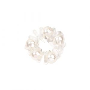 Anneau élastique for cheveux avec cordon téléphonique, perles transparentes, fil téléphonique, élastique for queue de cheval, accessoires for cheveux(Transparent) (Kunming yao dong shangmao youxian gongsi（跟卖必下测试单）, neuf)