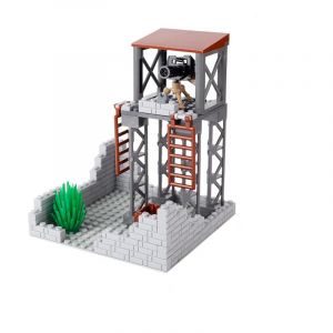 Jeamoc WW2 Tour de Garde Militaire Jeu de Construction, WW2 Scène Bâtiment Militaire Block de Construction, Compatible avec Lego WW2 (Mom's Shops, neuf)