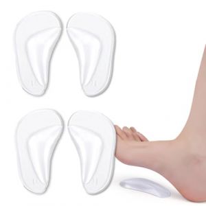 Supports voûte plantaire, Lot De 2 Paires De Semelles Orthopédiques En Gel Pour Soutien De La Voûte Plantaire Semelles Orthopédiques En Silicone Pour Fasciite Plantaire Soutien De La Voûte Plantaire (Luyi LiDE, neuf)