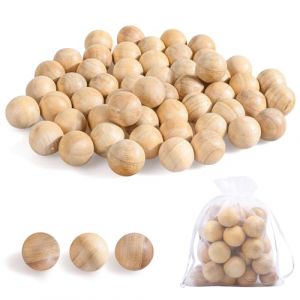 Lot de 50 boules anti-mites, anti-mites, en bois de c&egrave;dre, anti-mites, anti-mites, pour penderie (50, 2,2 cm) (moinkerin, neuf)