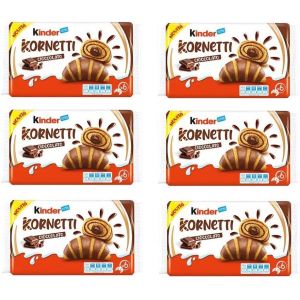 Lot de 6 croissants Ferrero Kornetti Cioccolato Cornetti au chocolat de 252 g, chaque paquet contient 6 croissants (ItalianTaste, neuf)