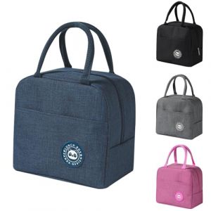 Ruucy Sac Isotherme Repas, Épaissir Sac Lunch Box Étanches, Sac Glaciere Isotherme Repas Imperméable en Feuille d'Aluminium, Sac Lunch Isotherme pour Femmes, Hommes, Enfants, École e Bureau (Bleu) (WELLBINGDIJSID LIMITED, neuf)