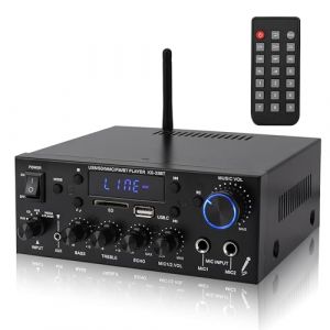 HiFi Bluetooth Amplificateur 1000W, 2CH, 12 V / 220 V,Mini récepteur amplificateur audio stéréo Bluetooth (33BT) (Sunshine FR shop, neuf)