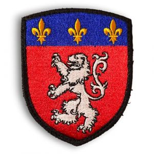 Ecusson patch Ville de Lyon brodé en France - Ecusson de Lyon avec dos scratch et support à coudre fourni - Made in France (amalric France, neuf)