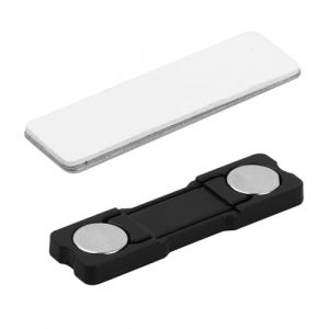 Aimant pour Badge Badges Magn&eacute;tiques Adh&eacute;sifs 4.5 x 1.2 cm Magn&eacute;tique Plaques Porte-noms avec Aimant &agrave; 2 Points pour l'&Eacute;cole, l'H&ocirc;tel, Les Salons Professionnels, Le Bureau (incenwe, neuf)