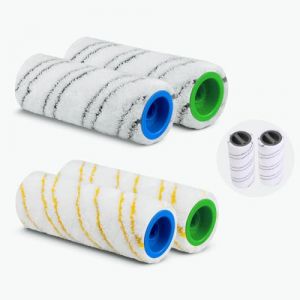 Rouleaux De Rechange, 4 Pi&egrave;ces Remplacement des Rouleaux Pour Karcher FC7 FC5 FC3D FC3, Rouleaux de Rechange Accessoire, pour Sols Durs R&eacute;sistants, Pierre, C&eacute;ramique (JDYLUCK, neuf)