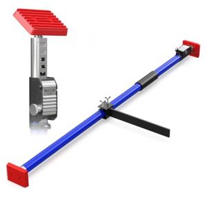 3-H Etai Telescopique Reglable 1pcs, Extensible 110-195cm, Barre de Calage R&eacute;glable avec Barre de S&eacute;paration Stabilisatrice pour Voiture, Pick-up, SUV, Camions,Remorque,Bleu (IGLAMOUR STORE, neuf)