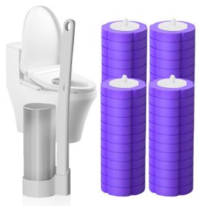 Brosse WC Jetable Recharge avec syst&egrave;me de Fixation am&eacute;lior&eacute;, Nettoyeur Toilette Murale avec Produit, Toilette Rempla&ccedil;able pour Nettoyage de Salle de Bain &agrave; la Maison H&ocirc;tel (48, Violet) (ComedyKing, neuf)