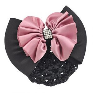 Le filet des papillons, le filet des cheveux, Pince à cheveux en filet, Barrette, filet à cheveux, nœud papillon, couvre-chignon, Snood, pince à cheveux en filet, rose (DXHRY, neuf)