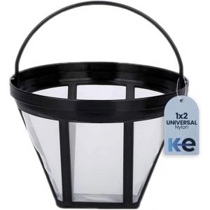 Anakel Home Filtre &agrave; Caf&eacute; Universel Permanent en nylon 1x2, r&eacute;utilisable, 9x9 cm, noir, en Remplacement des Filtres en Papier (Anakel Home, neuf)