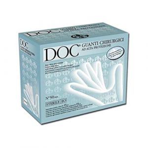 Gardening S.r.l. Gants Chirurgicaux Jetables en Latex Pur, avec Poudre, Stériles (ETO), Haute Protection, DM Classe II, EPI Catégorie de Risque III, Distributeur de 50 Paires de Gants Anatomiques (PA Group S.R.L., neuf)