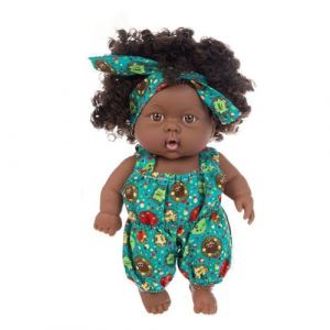 Asudaro Poupée Réaliste Afro-Américaine Reborn pour Filles, Corps Doux Lavable pour Filles 3 Ans, Poupée Noire 20,3 Cm (Amorar, neuf)
