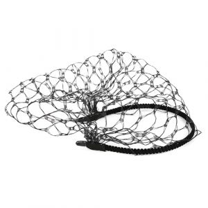 CIYODO Voile Noir Bandeau de Tête Mariage avec Voilette Accessoire Coiffure Élégant pour Fête et Photo Souvenir (ChanghaiWall, neuf)