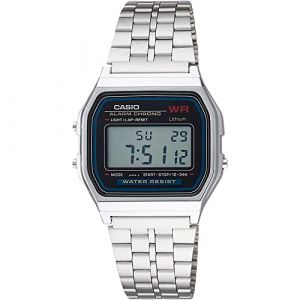 Casio Montre Unisex Digitale avec Bracelet en Acier Inoxydable &ndash; A159WA-1D (E. G. MLA, neuf)