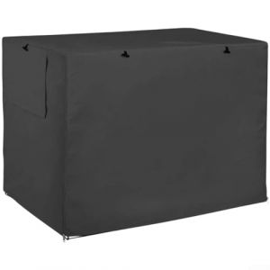 Housse de cage imperm&eacute;able pour chien Oxford 420D avec panneaux avant et lat&eacute;raux r&eacute;glables et fixations s&eacute;curis&eacute;es pour diff&eacute;rentes tailles de cage m&eacute;tallique (61 x 46 x 51 cm) (Zhao Zhao, neuf)